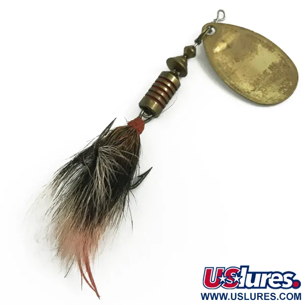 Mepps Aglia 3 dressed Třpytka, Zlatá, 7.3g, Přírodní srst, #5828