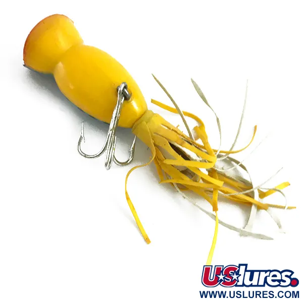 Fred Arbogast Hula Popper, Fire Tiger, 3g, Gumové třásně, #5867