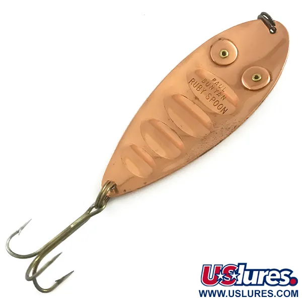 Paul Bunyan Ruby Spoon Plandavka, Měď/Červené oči, 25g, Vintage, #5883