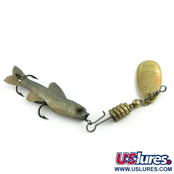 Vintage Mepps Comet Mino 2 (1960s) Rotačka, Zlatá, 6g, Guma, #5898