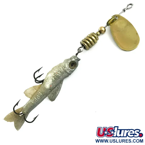 Vintage Mepps Comet Mino 2 (1960s) Rotačka, Zlatá, 6g, Guma, #5898