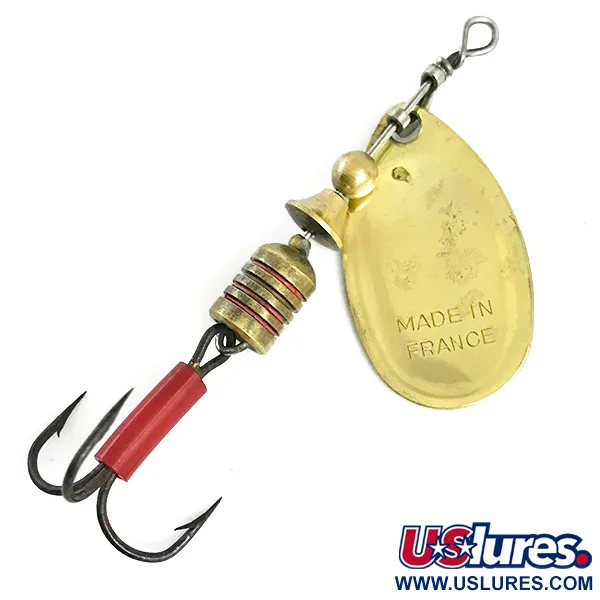 Mepps Aglia 2 Třpytka, Zlatá, 4,5g, Mosazné tělo, #5899