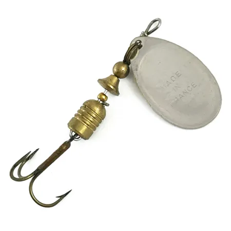 Mepps Aglia 2 (1950s) Třpytka, Stříbro, 4,5g, British Patent, #5906