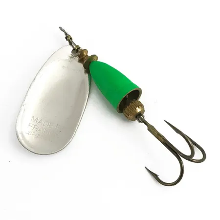 Blue Fox Super Vibrax 5 UV Třpytka, Stříbrná / Zelená, 13g, UV, #6104