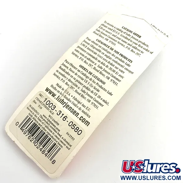 Luhr Jensen Krocodile UV Plandavka, Yellow, 7g, UV finiš, #5922