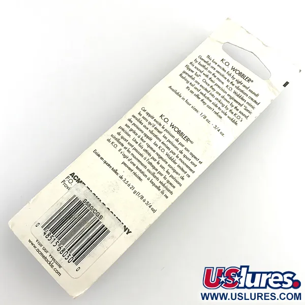 Acme K.O. Wobbler UV Plandavka, Žlutá/Zelená/Nikl, 21g, #5923