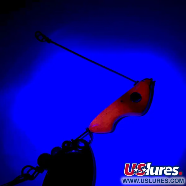 Erie Dearie Walleye Killer Třpytka, Nikl / Červená, 14g, UV, #5932