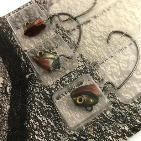 DUH!!! Head jig heads Kit Jigové Hlavičky, Olive / Red / Black, 7g, Offset Háček, #9462