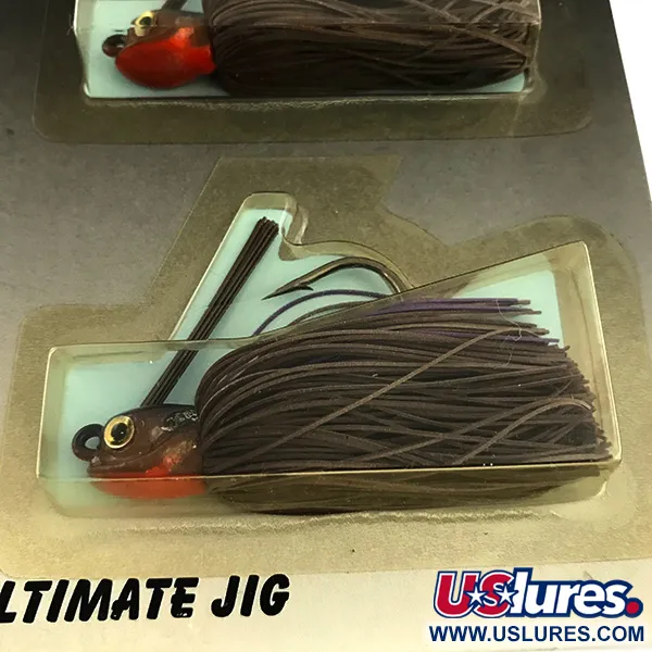 DUH Ultimate Weedless Jig UV Nezasekávací jig, Hnědá/Červená, 12g, #6294