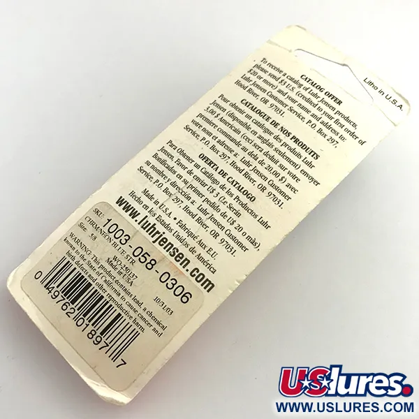 Luhr Jensen Krocodile Die #4 Plandavka, Nikl/Modrá, 17,7g, #1003-058-0306