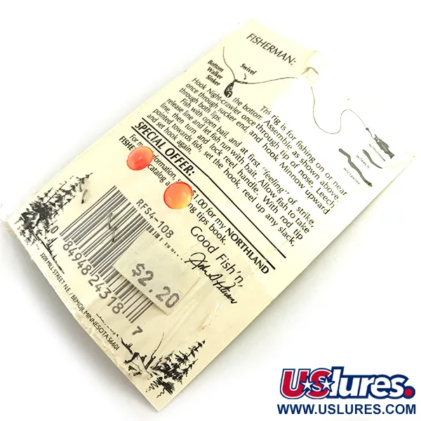 Northland Live Fishing Bait Roach Rig UV Návazec, Oranžová, UV, #5967