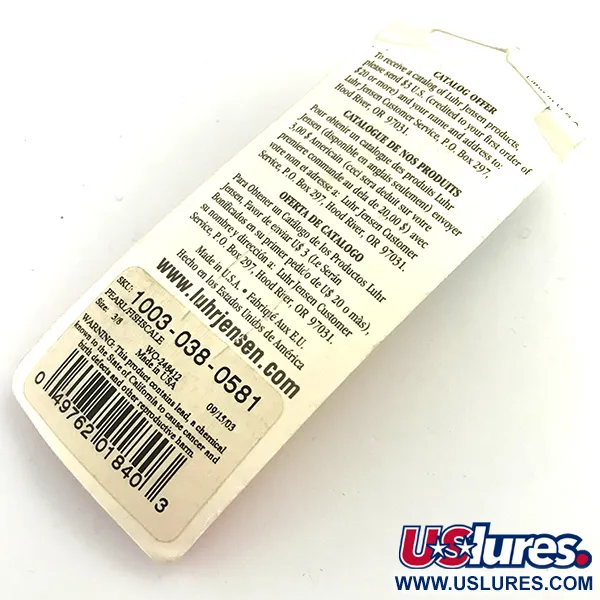 Luhr Jensen Krocodile Die #3 Plandavka, White Pearl, 14g, #5970