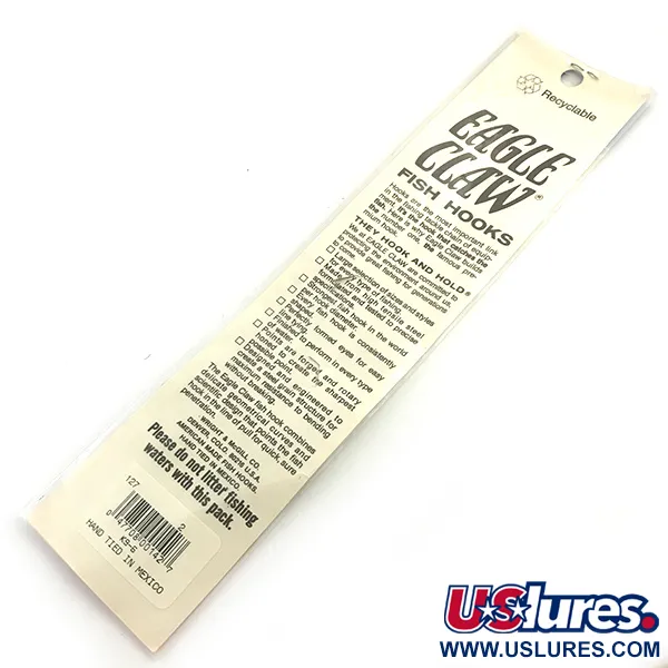 Eagle Claw Snelled Hooks 2 Navázané háčky, Bronz, 6 ks, #5973