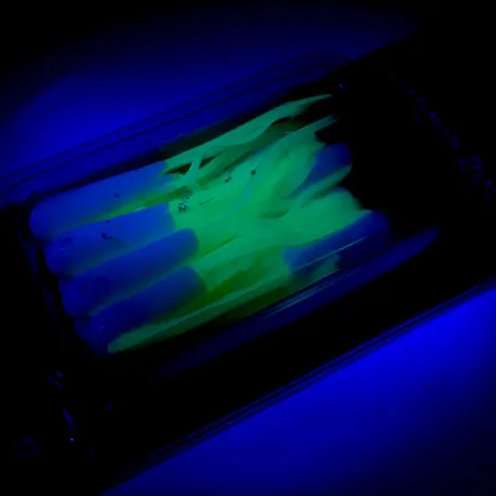 Johnson Crappie Buster Tubes Nástrahy, Bílá/Chartreuse, 4,5cm, #5987