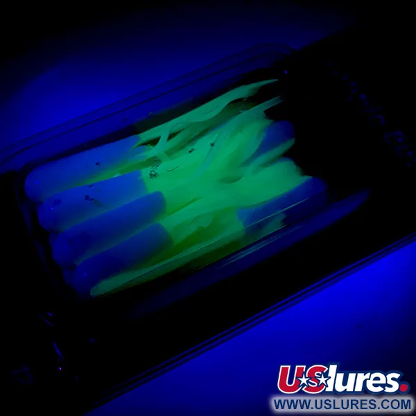 Johnson Crappie Buster Tubes Nástrahy, Bílá/Chartreuse, 4,5cm, #5987