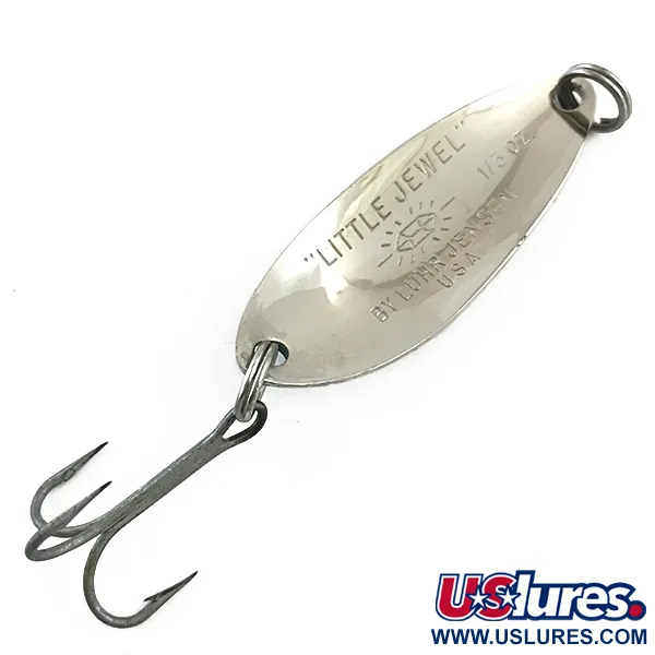 Luhr Jensen Little Jewel Plandavka, Tlučený nikl/Modrá, 9g, #5997