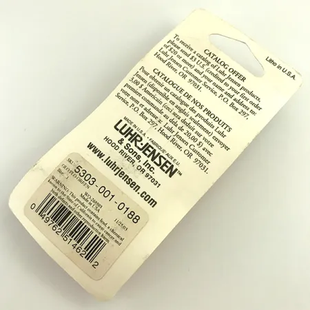 Plandavka Luhr Jensen Loco 1Glow, Bílá/Zelená, 4g, UV Glow, #5303-001-0188