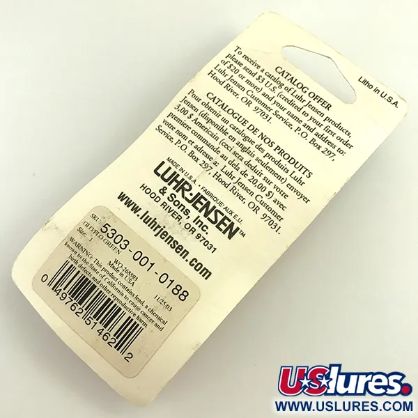 Plandavka Luhr Jensen Loco 1Glow, Bílá/Zelená, 4g, UV Glow, #5303-001-0188