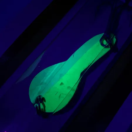 Plandavka Luhr Jensen Loco 1Glow, Bílá/Zelená, 4g, UV Glow, #5303-001-0188