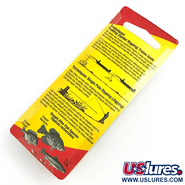 Johnson Crappie Buster Shad Tubes UV guma, Blue/Green/Glitter, #6021