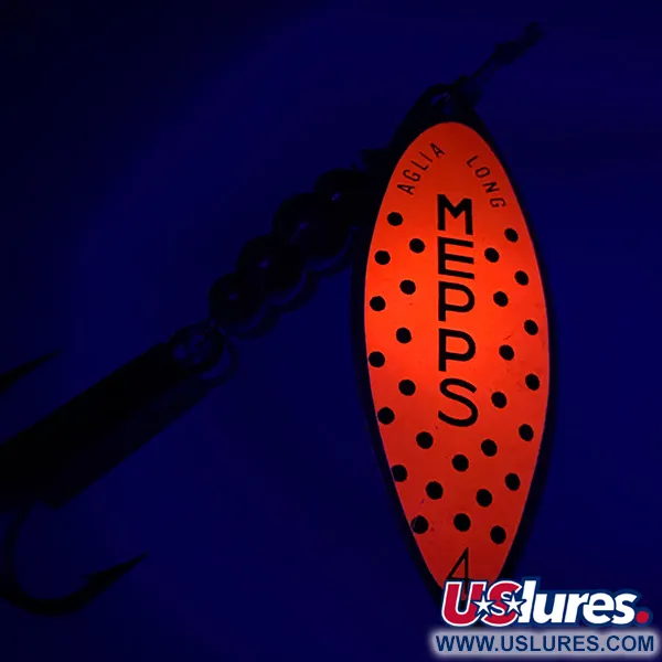 Mepps Aglia Long 2 Třpytka, Zlato/Oranžová, 7.4g, Vrbový list, #6025