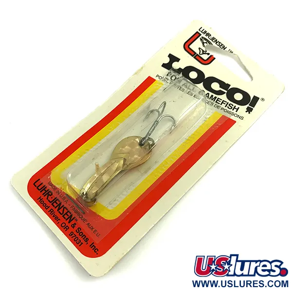 Luhr Jensen Loco 1 Plandavka, Zlatá, 4g, Prism Lite, #6052