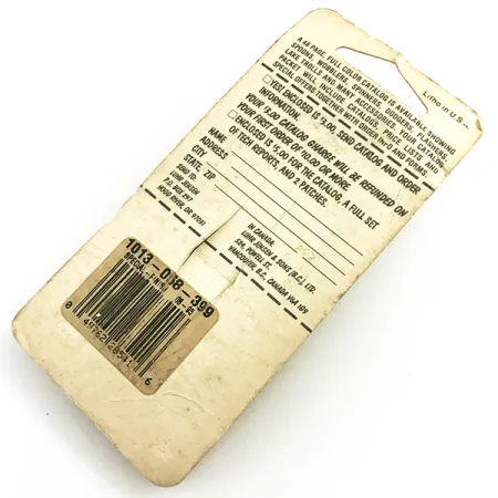 Krocodile Stubby Luhr Jensen Plandavka, Red / Nickel, 18g, Vintage, #6053