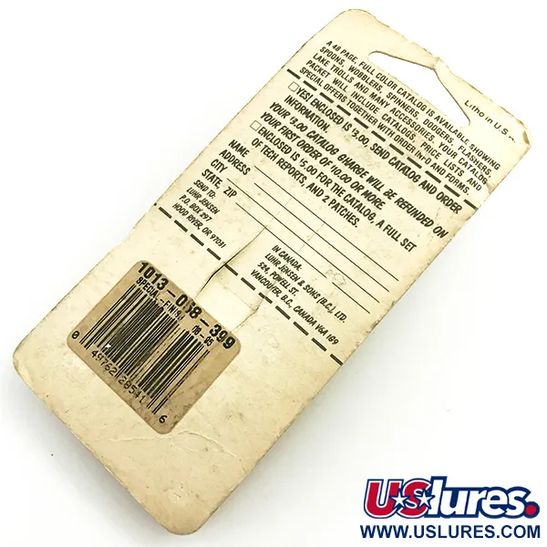 Krocodile Stubby Luhr Jensen Plandavka, Red / Nickel, 18g, Vintage, #6053