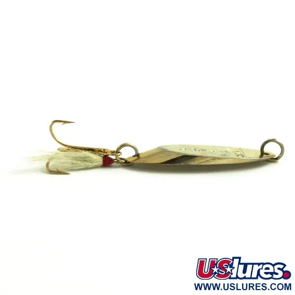 Weber MrChamp Třpytka, Zlatá, 14g, Trojháček s Peřím, #6068