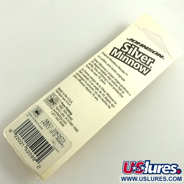 Johnson Weedless Silver Minnow Plandavka, Fire Tiger/Nikl, 14g, #6308