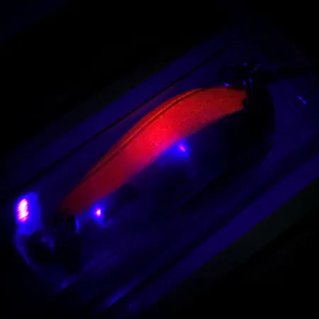 Luhr Jensen Krocodile Stubby UV Plandavka, Nikl/Oranžová/UV, 5g, #6085