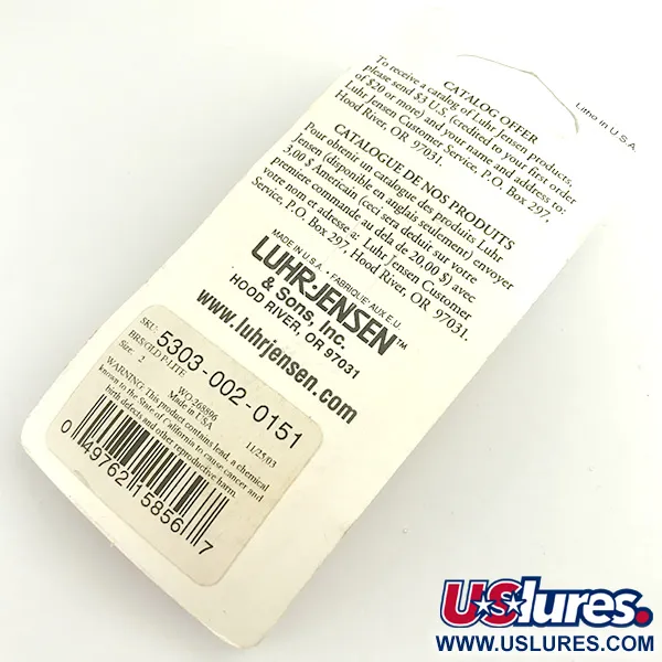 Luhr Jensen Loco 2 Plandavka, Zlatá, 7g, Tepaný povrch, #6100