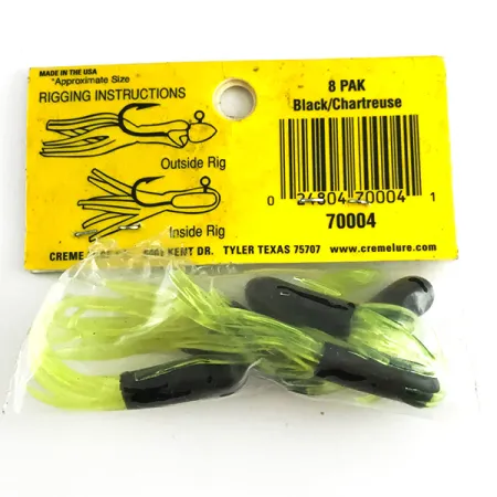 Creme Maxi Tail soft bait UV Nástraha, Black/Green UV, 5cm, #6145