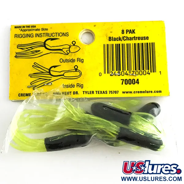 Creme Maxi Tail soft bait UV Nástraha, Black/Green UV, 5cm, #6145