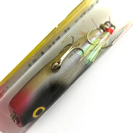 Luhr Jensen P.J.POP Dřevěný popper, Stříbrná / Černá, 17g, dřevo, #6151