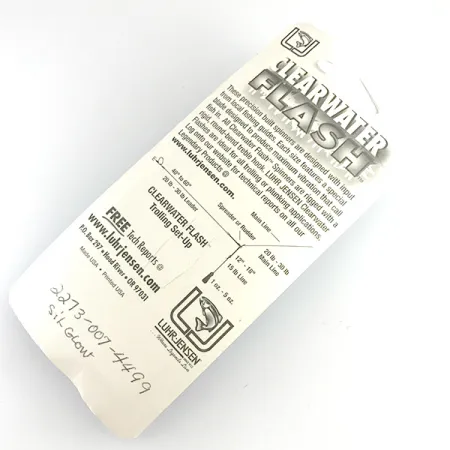 Luhr Jensen ClearWater Flash UV Třpytka, Stříbro, 7g, UV prvek, #6154