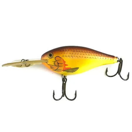 Rapala Risto Rap Wobler, Yellow / Brown, 16g, Hlubokopotápivý, #6163