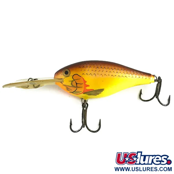 Rapala Risto Rap Wobler, Yellow / Brown, 16g, Hlubokopotápivý, #6163