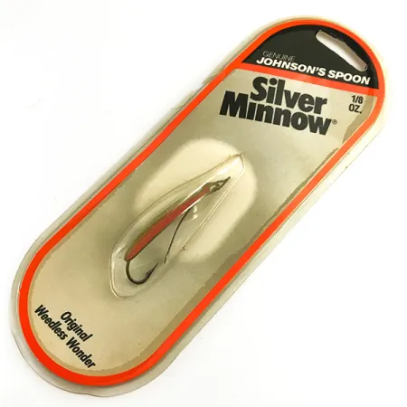 Weedless Johnson Silver Minnow Plandavka, Zelená/Oranžová/Nikl, #6193