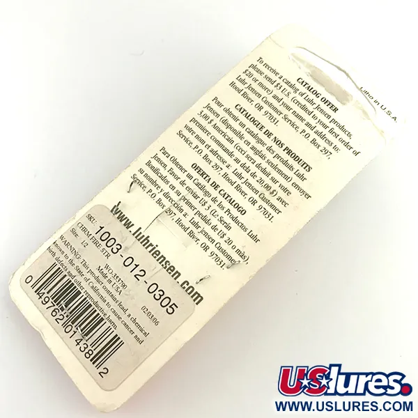 Luhr Jensen Krocodile Die #4 UV Třpytka, Nikl/Červená, 14g, UV, #6195