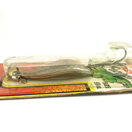 Plandavka Luhr Jensen Krocodile Stubby, Tepaný nikl/Červená UV, 18g, #6222