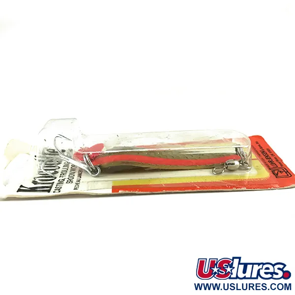 Luhr Jensen Krocodile Die #4 UV Plandavka, Mosaz/UV Červená, 14g, #6228