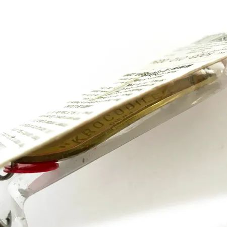 Luhr Jensen Krocodile Die #4 UV Plandavka, Mosaz/UV Červená, 14g, #6228