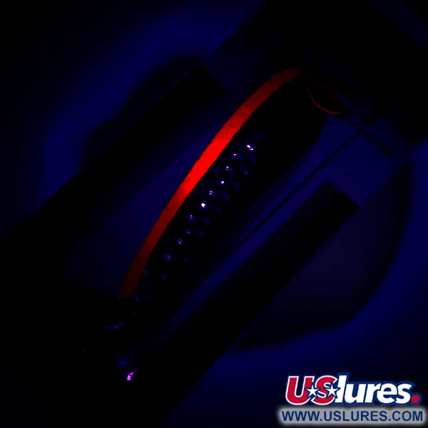 Luhr Jensen Krocodile Die #4 UV Plandavka, Mosaz/UV Červená, 14g, #6228