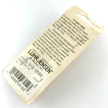 Luhr Jensen Les Davis Hotrod Plandavka, Nickel/Red Dot UV, 14g, #6229