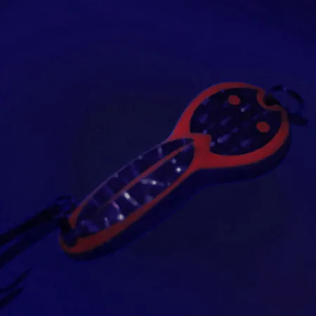 Acme Dazzler #2 UV Plandavka, Stříbro/Červená, 7g, UV reakce, #6262