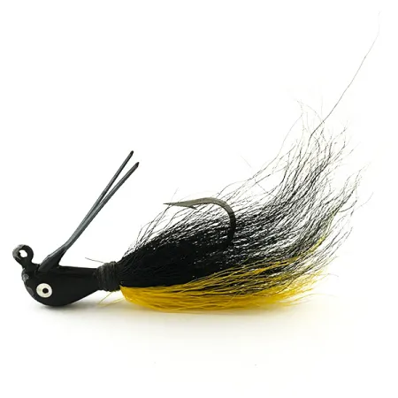 Northland Sting'r Bucktail Jig, Černo/Žlutá, 12g, Očko na stinger, #6290