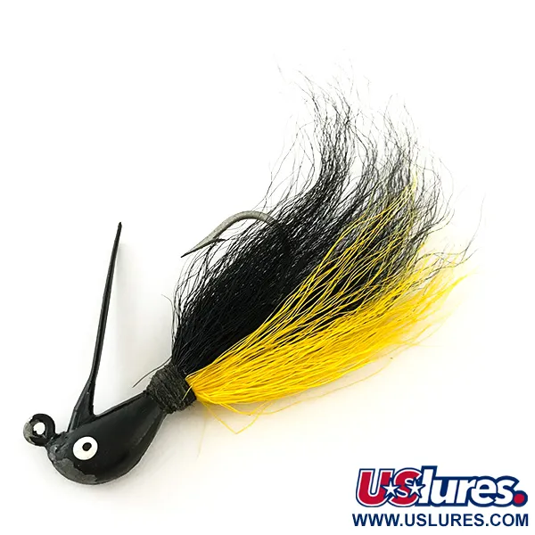 Northland Sting'r Bucktail Jig, Černo/Žlutá, 12g, Očko na stinger, #6290