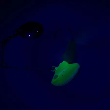 Johnson Beetle Spin Spinnerbait, Nikl/Žlutá/Bílá, 11g, UV Svítící, #6292