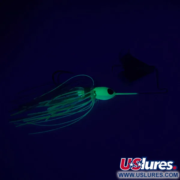 Strike King Mini Pro-Buzz Buzzbait, Nikl/Fluo Zelená, 10g, Glow, #6302